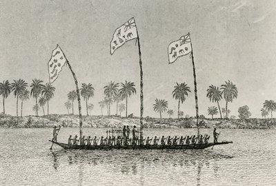 Canoa da guerra Iboe da English School