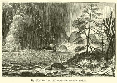 Paesaggio ideale del periodo Permiano da English School
