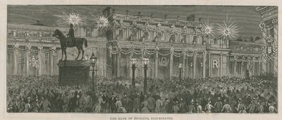 Illuminazioni che adornano la Banca d