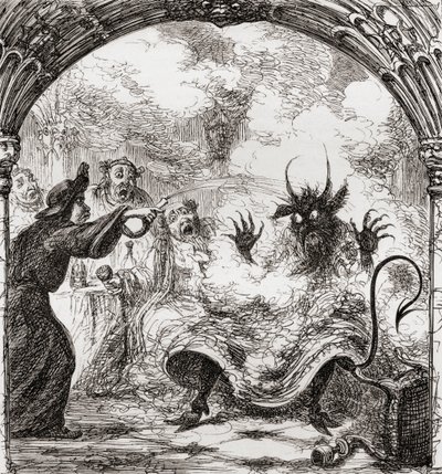 Illustrazione dopo George Cruikshank per la poesia 