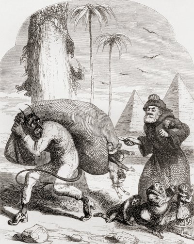 Illustrazione dopo George Cruikshank per la poesia 
