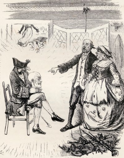Illustrazione dopo J. Leech per la poesia 
