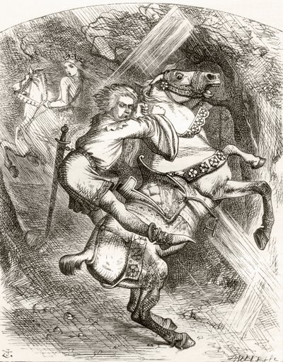 Illustrazione dopo J. Tenniel per la poesia 