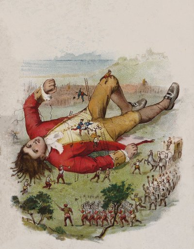 Illustrazione per I viaggi di Gulliver da English School