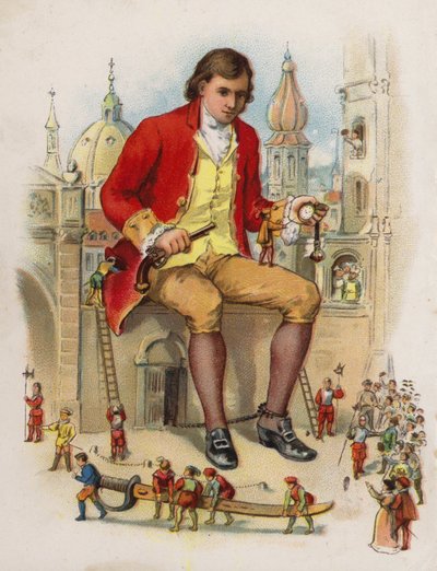 Illustrazione per I viaggi di Gulliver da English School