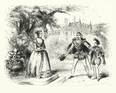 Illustrazione per Les Huguenots di Giacomo Meyerbeer (incisione) da English School