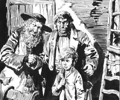 Illustrazione per Oliver Twist di Charles Dickens da English School