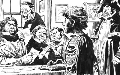 Illustrazione per Oliver Twist di Charles Dickens da English School