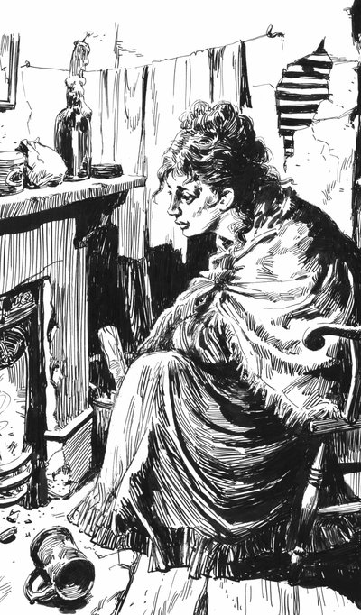 Illustrazione per Oliver Twist di Charles Dickens da English School