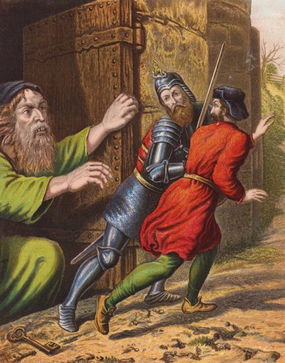 Illustrazione per Il Viaggio del Pellegrino di John Bunyan da English School