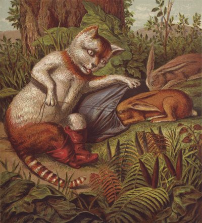 Illustrazione per Il gatto con gli stivali da English School