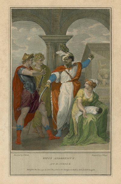 Illustrazione per Tito Andronico di Shakespeare, Atto IV, Scena 2 da English School