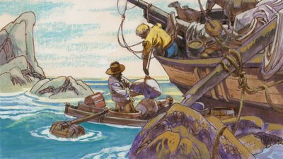 Illustrazione per Swiss Family Robinson da English School