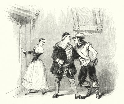 Illustrazione per Il barbiere di Siviglia di Rossini (incisione) da English School
