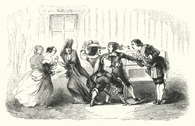 Illustrazione per Il barbiere di Siviglia di Rossini (incisione) da English School