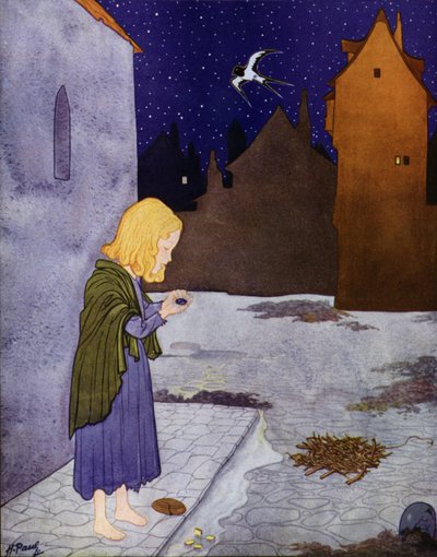 Illustrazione per Il principe felice di Oscar Wilde da English School