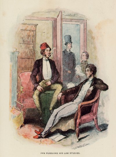 Illustrazione per La storia di Pendennis di Thackeray da English School