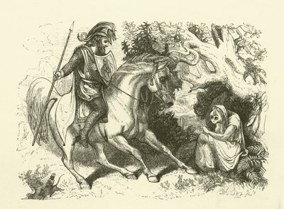 Illustrazione per La storia di Sir Thomas Thumb (incisione) da English School