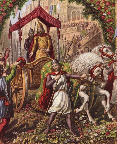Illustrazione per La guerra santa di John Bunyan da English School
