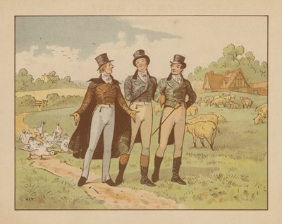 Illustrazione per The Men of Ware, 1880 circa (litografia a colori) da English School