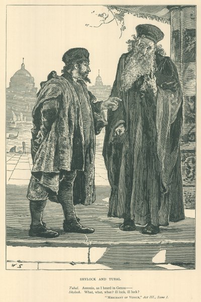 Illustrazione per Il mercante di Venezia da English School