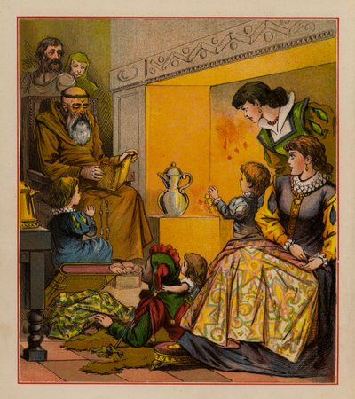Illustrazione per Le allegre ballate dei tempi antichi, c. 1880 da English School