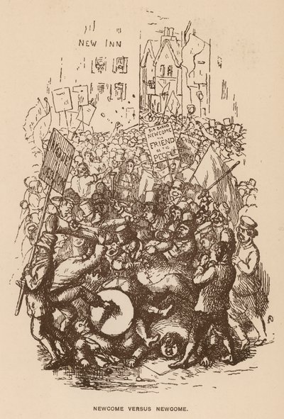 Illustrazione per The Newcomes di Thackeray da English School