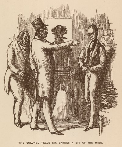 Illustrazione per The Newcomes di Thackeray da English School