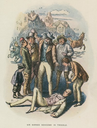 Illustrazione per The Newcomes di Thackeray da English School