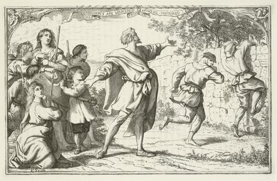 Illustrazione per Il progresso del pellegrino di John Bunyan da English School