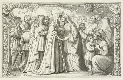Illustrazione per Il progresso del pellegrino di John Bunyan da English School