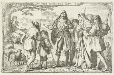 Illustrazione per Il progresso del pellegrino di John Bunyan da English School