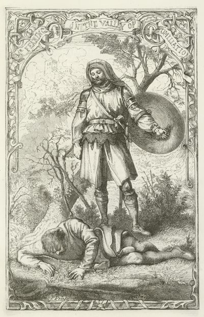Illustrazione per Il progresso del pellegrino di John Bunyan da English School