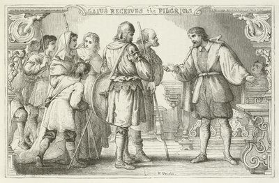 Illustrazione per Il progresso del pellegrino di John Bunyan da English School