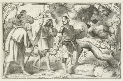 Illustrazione per Il progresso del pellegrino di John Bunyan da English School