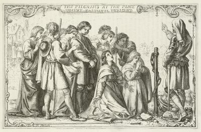 Illustrazione per Il progresso del pellegrino di John Bunyan da English School