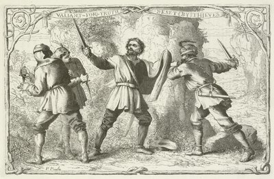 Illustrazione per Il progresso del pellegrino di John Bunyan da English School