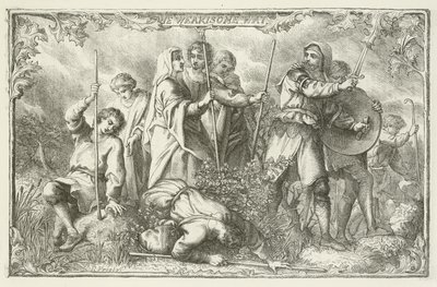 Illustrazione per Il progresso del pellegrino di John Bunyan da English School