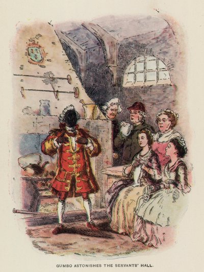 Illustrazione per I Virginiani di Thackeray (litografia) da English School