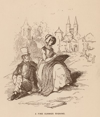 Illustrazione per Vanity Fair di Thackeray da English School