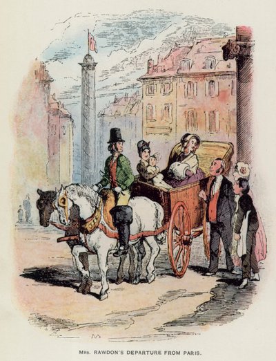 Illustrazione per Vanity Fair di Thackeray da English School