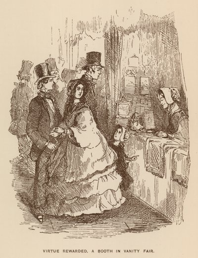 Illustrazione per Vanity Fair di Thackeray da English School