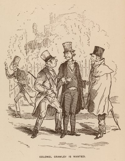 Illustrazione per Vanity Fair di Thackeray da English School