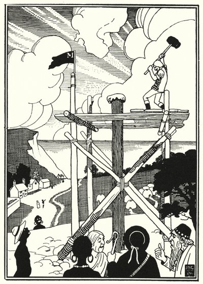 Illustrazione per Le avventure del barone di Münchhausen (incisione) da English School