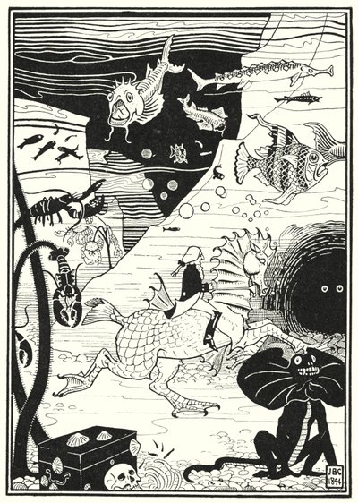 Illustrazione per Le avventure del barone di Münchhausen (incisione) da English School
