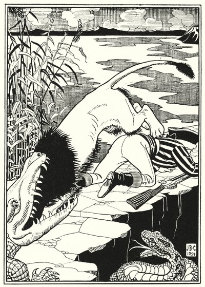 Illustrazione per Le avventure del barone di Münchhausen (incisione) da English School