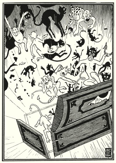 Illustrazione per le Avventure del Barone di Munchausen (incisione) da English School