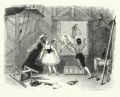 Illustrazione per il balletto, Ondine o La Naiade (incisione) da English School