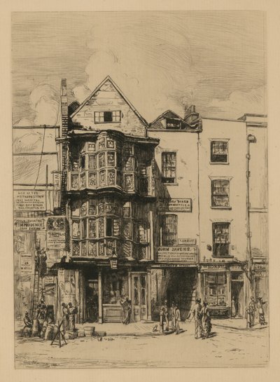 Illustrazione della casa robusta di Sir Paul Pindar da English School