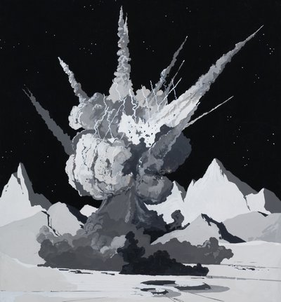 Illustrazione per una storia di Arthur C. Clarke da English School